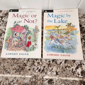 Edward Eager 2 Books ages 8 and up Magic or Not? Magic by the Lake